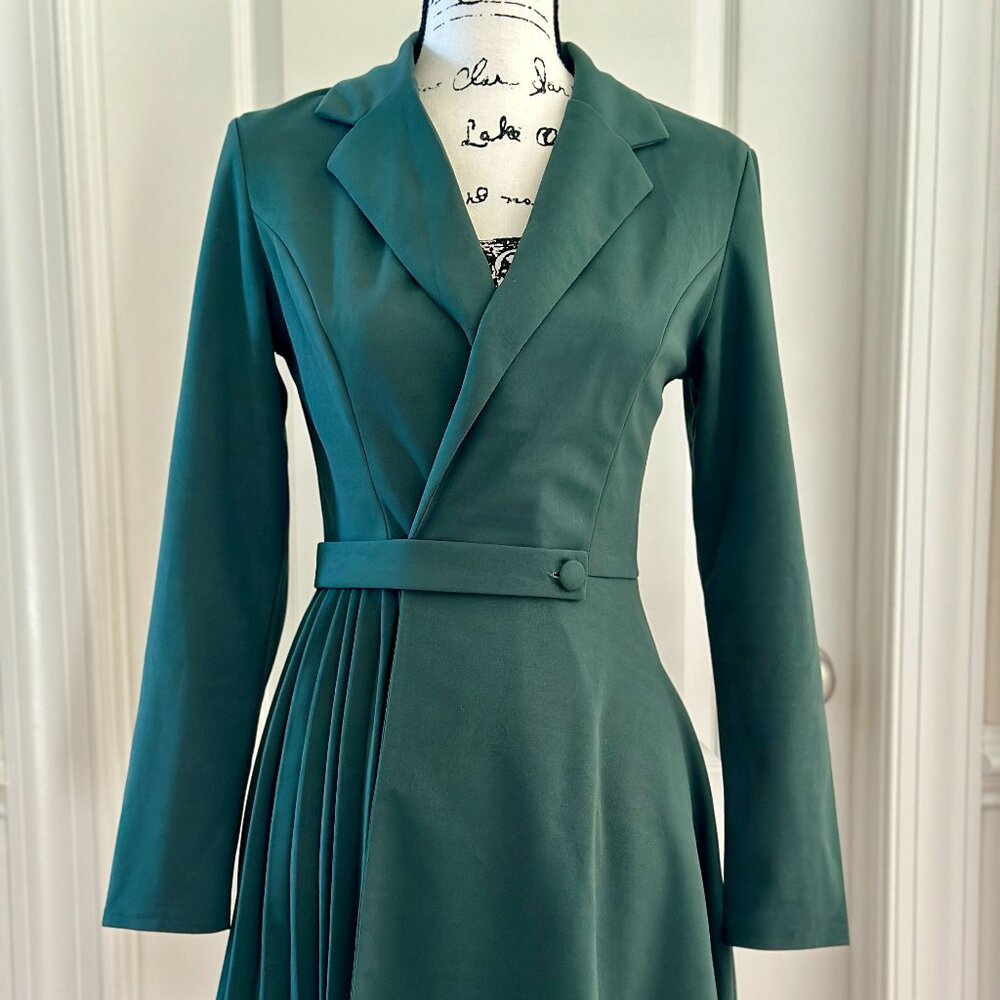 Shein Blazer Dress with Pleating